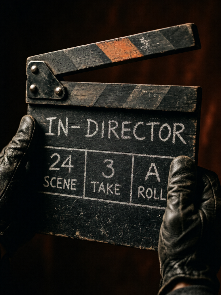 In-director clapperboard