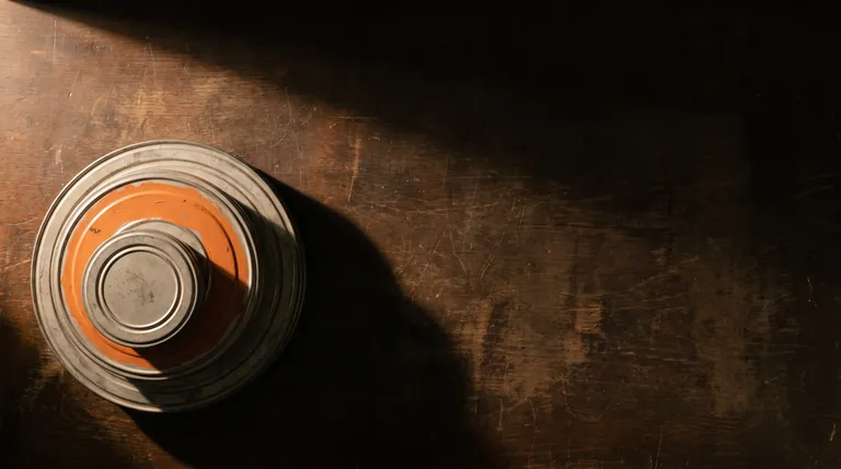 Film canister on a production desk